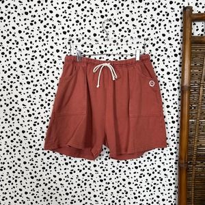 Big Bud Press | Clay Rust Orange Cotton Plus Size Lounge Sweat Shorts 2X